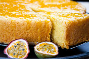 Moist polenta cake