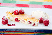 Berry studded cake